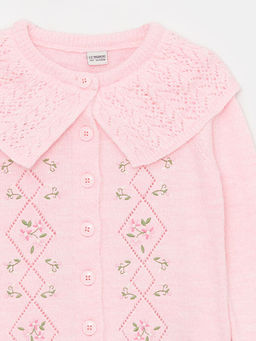 Bebe Yaka Nak??l? Uzun Kollu K?z ?ocuk Triko H?rka - Waikiki фото 3