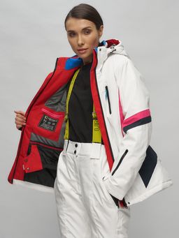 Горнолыжный костюм женский белого цвета 02201Bl - Chunmai фото 16