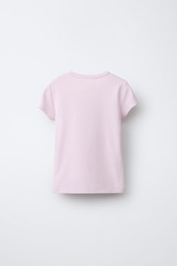 CAMISETA ESTAMPADA TEXTO / Rosa claro - Zara фото 2