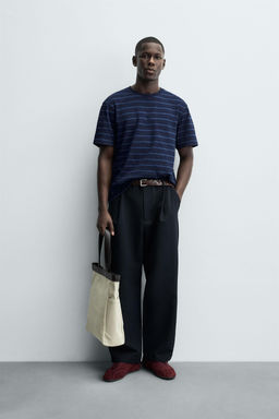 JACQUARD STRIPE T-SHIRT