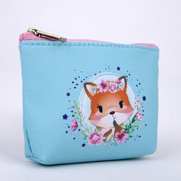 Кошелёк детский Лисёнок с цветочками, 11х8,5х2 см - NAZAMOK KIDS фото 5