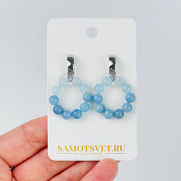 Серьги из Аквамарина - Радуга самоцветов фото 2