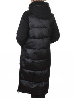 A81 BLACK Пальто зимнее женское (200 гр. холлофайбер)