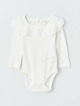 Bebe Yaka Uzun Kollu K?z Bebek ??t??tl? Body