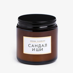 Ароматическая cвеча в банке «Сандал и ши», 6.2×6.2×6.5 см, 9 ч
