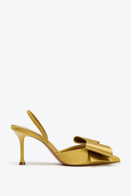 SATIN-EFFECT SLINGBACK SHOES - Zara фото 2