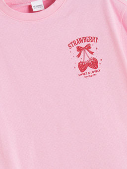 Bisiklet Yaka K?z ?ocuk Pijama ?st