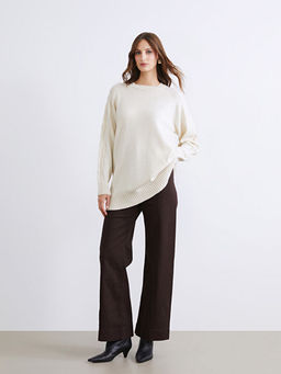 Dar Fit Geni? Pa?a Kad?n Pantolon