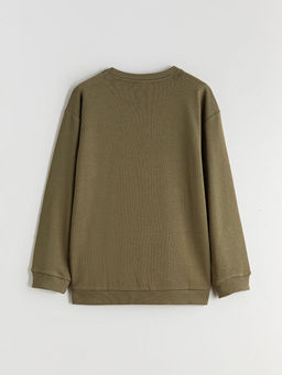 Bisiklet Yaka Erkek ?ocuk Sweatshirt