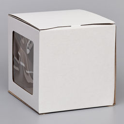 Цена за 5 шт. Кондитерская упаковка Квадрат, 2 окна, белая, 26 х 26 х 28 см - UPAK LAND фото 7