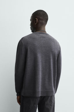 REGULAR FIT CARDIGAN WITH WOOL - Zara фото 3