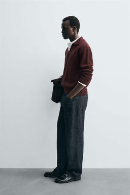 PURL KNIT POLO SHIRT - Zara фото 4