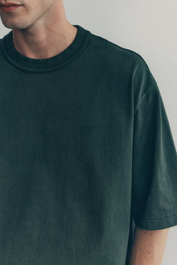 Camiseta boxy de algod?n - H&m фото 8