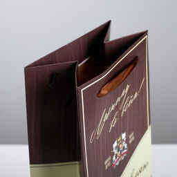 Пакет подарочный под бутылку, упаковка, Поздравляю, 35?13?10 см