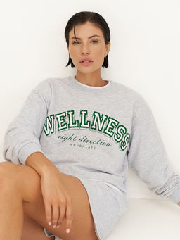 Свитшот WELLNESS свободного силуэта - NEVERLATE фото 4