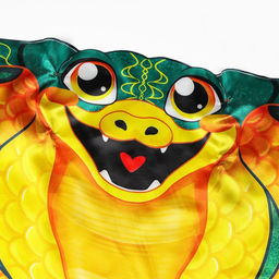 Карнавальный костюм «Прикольная Змея», накидка, маска, зелёный