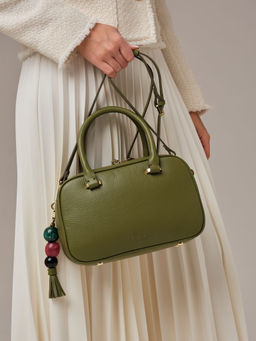 Кожаная сумка Hawaii DBR 31216 зеленая водоросль фото 4