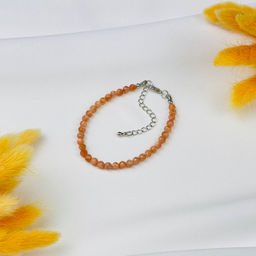 Браслет из Солнечного камня огранка 19 см +