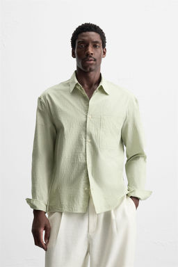 TEXTURED STRIPE SHIRT - Zara фото 10