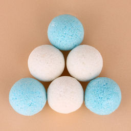 Бомбочки для ванны Снеговик, аромат снежный зефир , 6?20 г, Чистое счастье