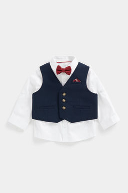 Mothercare / Комплект: жилет, рубашка, бабочка