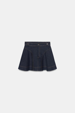 FALDA CORTA DENIM ZW COLLECTION / Azul - Zara фото 8