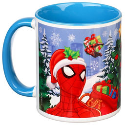 Кружка керамическая «С Новым годом!» 320 мл, Человек паук, МИКС