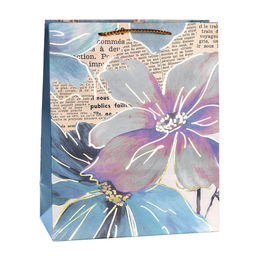 Цена за 12 шт. Пакет подарочный 26x32x12см Цветы / 5250L /уп 12/384/ - ГалеонТрейд фото 10