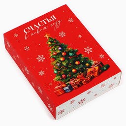 Цена за 5 шт. Коробка для сладостей «Счастье в Новом году», 20×15×5 см