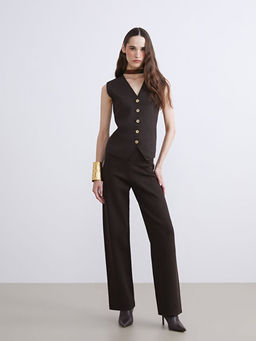 V Yaka Kad?n Triko Yelek