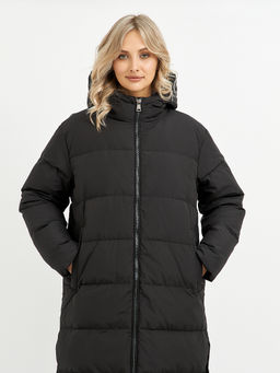 Пуховик женский черный стеганный - Glenfield фото 12