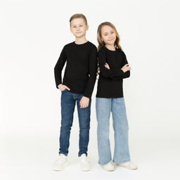 Джемпер детский черный 698/1 (152, 80)