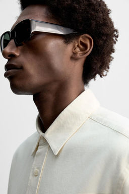 BRUSHED COTTON SHIRT - Zara фото 5