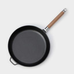 Сковорода Wild Kitchen, d=28 см, лопатка и губка в комплекте, чугун, чёрная фото 4