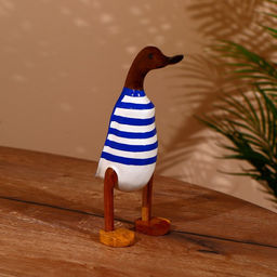 Сувенир «Утка в тельняшке», 25 см, дерево