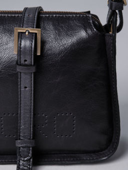 Сумка кожаная на плечо Deboro 30790 винтаж/дипвайтер