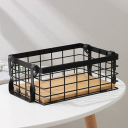 Корзина универсальная SAVANNA Эстетика, 2518.310 см, чёрная фото 2