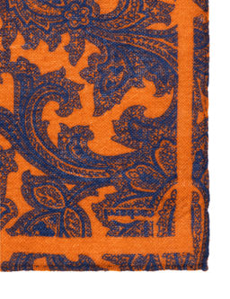 Оранжевый шерстяной платок - Cacharel фото 5