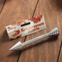 Цена за 2 шт. Гвоздь кондитерский для создания цветов Доляна, 13.5?2.5 см, серебристый  фото 6