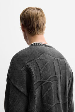 JACQUARD SLOGAN SWEATER - Zara фото 5