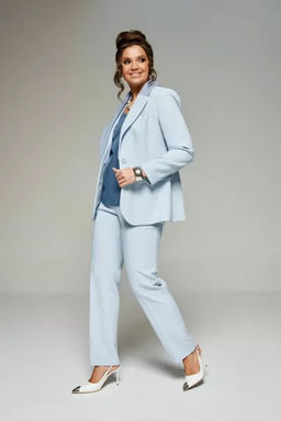 Beautiful&Free 6208 небесно-голубой, Брюки, Блуза, Жакет - Beautiful and free фото 4