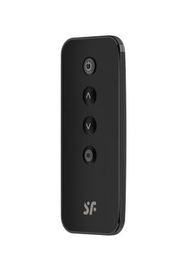 Виброяйцо Satisfyer Ribbed Petal Connect App с пультом ДУ, черное, 7,8 см