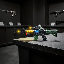 Автомат "Взрывной штурм" (свет, звук) на батарейках, в коробке