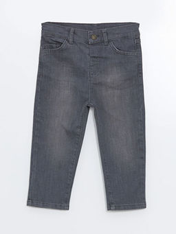 Beli Lastikli Erkek Bebek Jean Pantolon