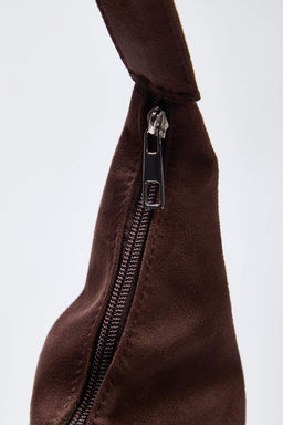 Ac?k Kahverengi Suet Buyuk Maxi Tote Kad?n Omuz Cantas? TAKAW26OC00045