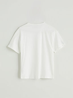 Bisiklet Yaka K?z ?ocuk Ti??rt