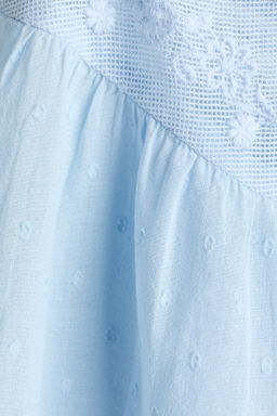 Lace-detail cotton top - H&m фото 4