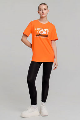 Арт. 21623 Костюм с лосинами 42-50 (5 шт) Цвет:верх-оранжеый, низ-черный