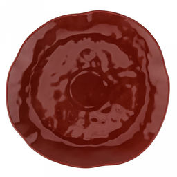 Роза Джульетта Тарелка мелкая фарфоровая 250х233х24мм, ассиметричная форма, терракотовый, в коробке (Китай) - Домашняя мода фото 3