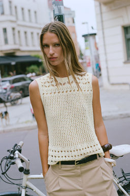 TOP PUNTO POINTELLE / Crudo - Zara фото 3